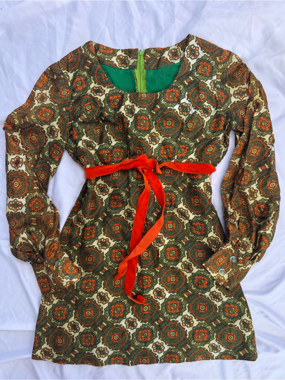 Vintage 70s long sleeve dress